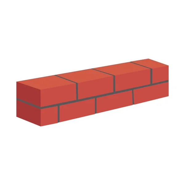 Brick Wall Icon Logo Vector Design Template — Stock Vector