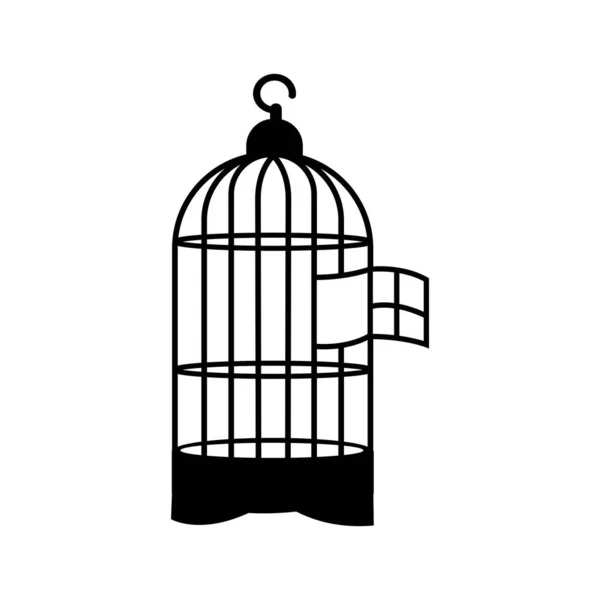 Mall För Utformning Fågelburens Logotyp För Vektorer — Stock vektor