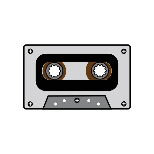 Bande Cassette Icône Logo Vecteur Modèle Conception — Image vectorielle