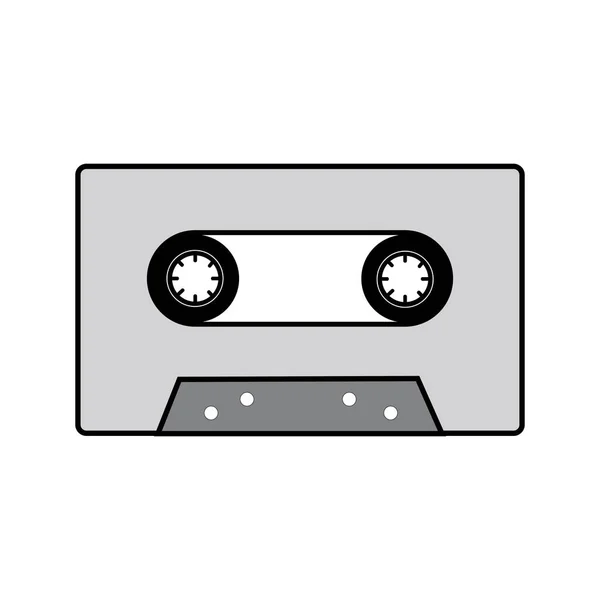 Bande Cassette Icône Logo Vecteur Modèle Conception — Image vectorielle