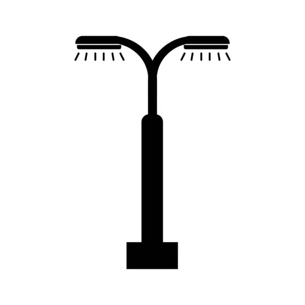 Icono Alumbrado Público Logotipo Vector Diseño Plantilla — Archivo Imágenes Vectoriales