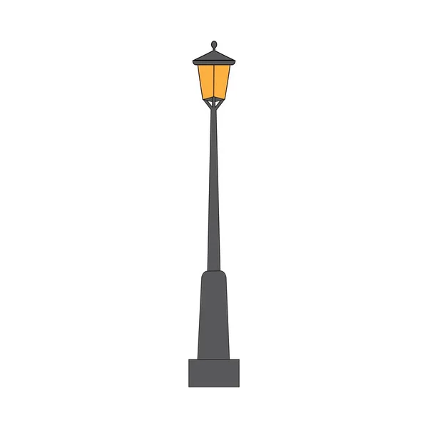 Iluminação Rua Ícone Logotipo Modelo Design Vetorial — Vetor de Stock