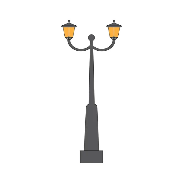 Straßenbeleuchtung Symbol Logo Vektor Design Vorlage — Stockvektor