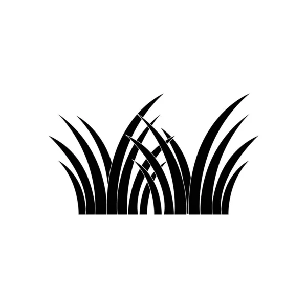 Ikona Trawy Wektor Logo Szablon Projektu — Wektor stockowy