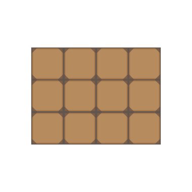 zemin kiremitleri simge logo vektör tasarım şablonu