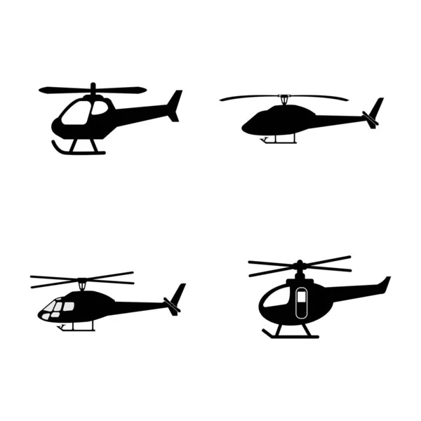 Helicopter Icon Logo Vector Design Template — Stockový vektor