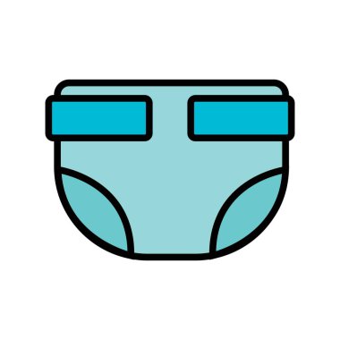 bebek bezi simgesi logo vektör tasarım şablonu