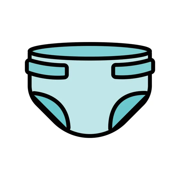 Baby Windeln Symbol Logo Vektor Design Vorlage — Stockvektor