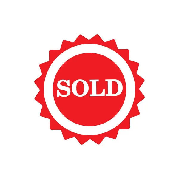 Продається Іконка Логотип Векторний Дизайн Шаблон — стоковий вектор