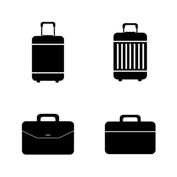 Icône Valise Logo Vectoriel Modèle Conception — Image vectorielle