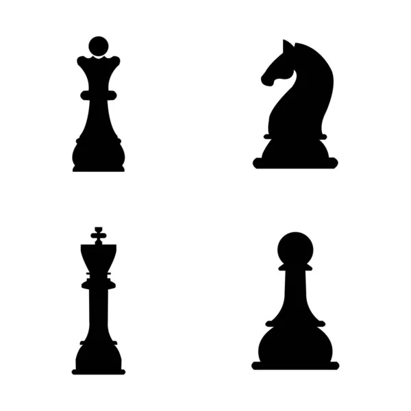 国际象棋图标矢量设计模板 — 图库矢量图片