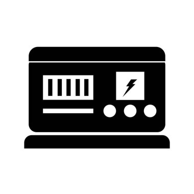 Jeneratör simgesi logo vektör tasarım şablonu