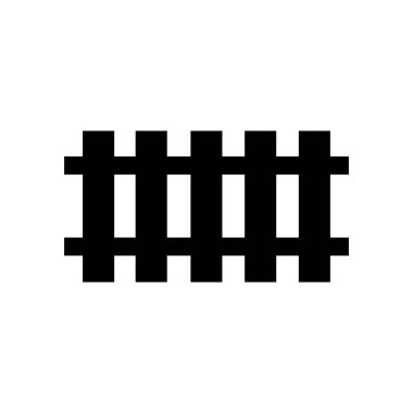 Demiryolu simgesi logo vektör tasarım şablonu