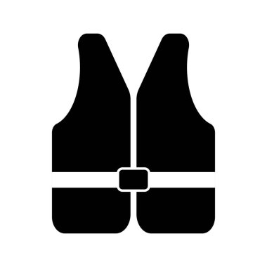 can yeleği simgesi logo vektör tasarım şablonu