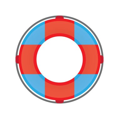 yaşam şamandırası simgesi logo vektör tasarım şablonu