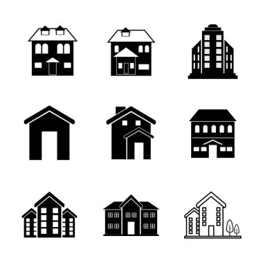 building icon logo vector design template