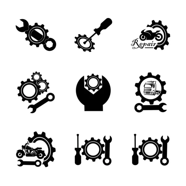 Auto Repair Icon Logo Vector Design Template — Stock Vector