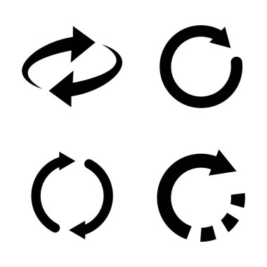 dönüm simgesi logo vektör tasarım şablonu