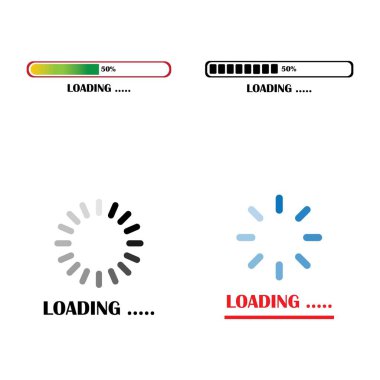 loading icon logo vector design template