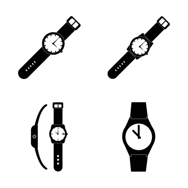 Watch Icon Logo Vector Design Template — Stockový vektor