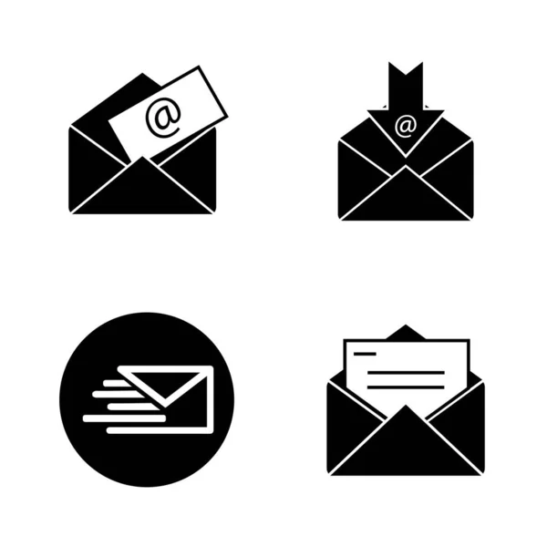 Шаблон Векторного Дизайна Логотипа Сообщения Лицензионные Стоковые Иллюстрации