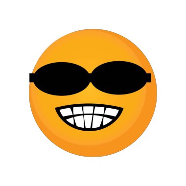 Gülümse simge logo vektör tasarım şablonu