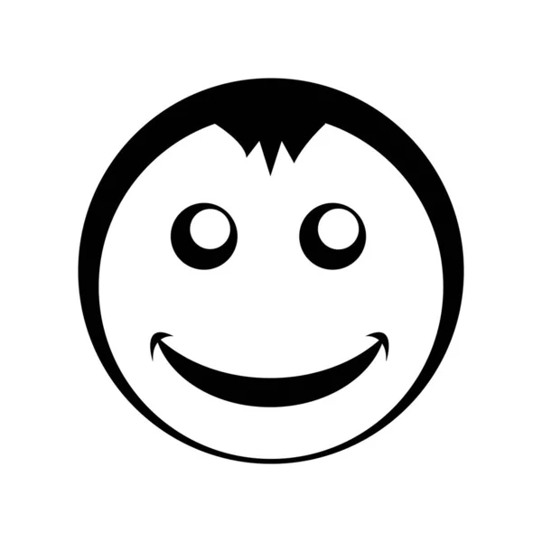 Lächeln Symbol Logo Vektor Design Vorlage — Stockvektor