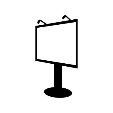 Billboard simgesi logo vektör tasarım şablonu