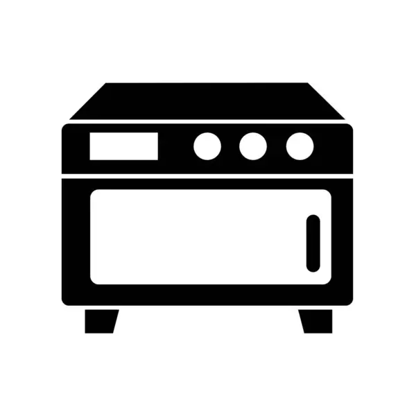 オーブンアイコンロゴベクターデザインテンプレート — ストックベクタ