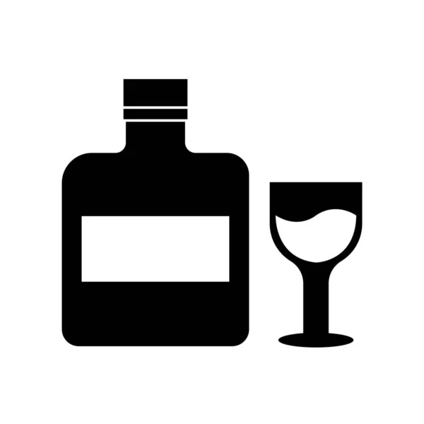 Alkohol Trinken Symbol Logo Vektor Design Vorlage — Stockvektor