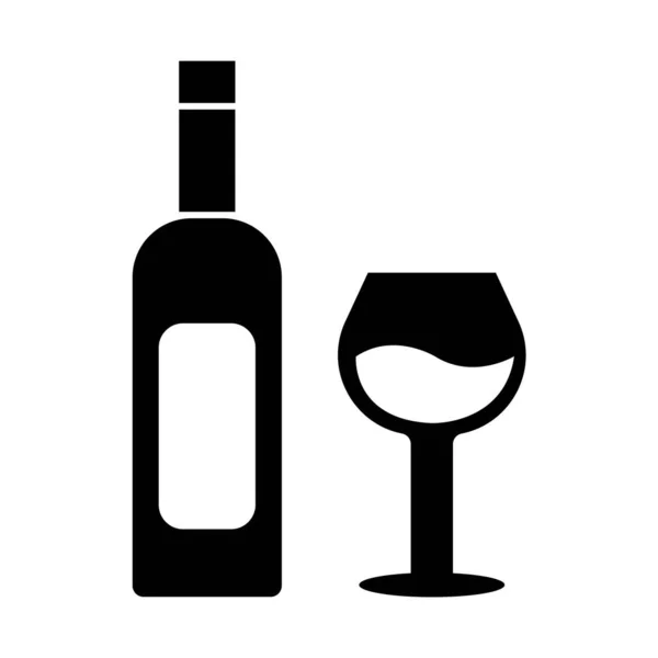 Alcohol Drink Icon Logo Vector Design Template — Stock Vector