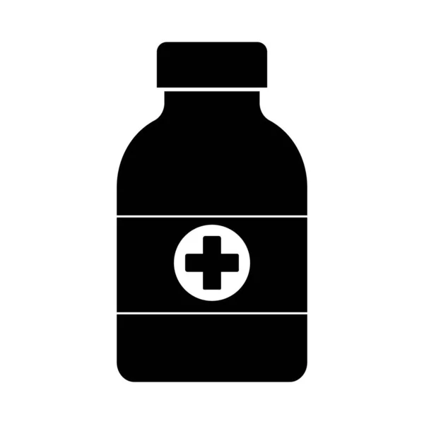 Modello Progettazione Vettoriale Logo Icona Sciroppo Medicinale — Vettoriale Stock