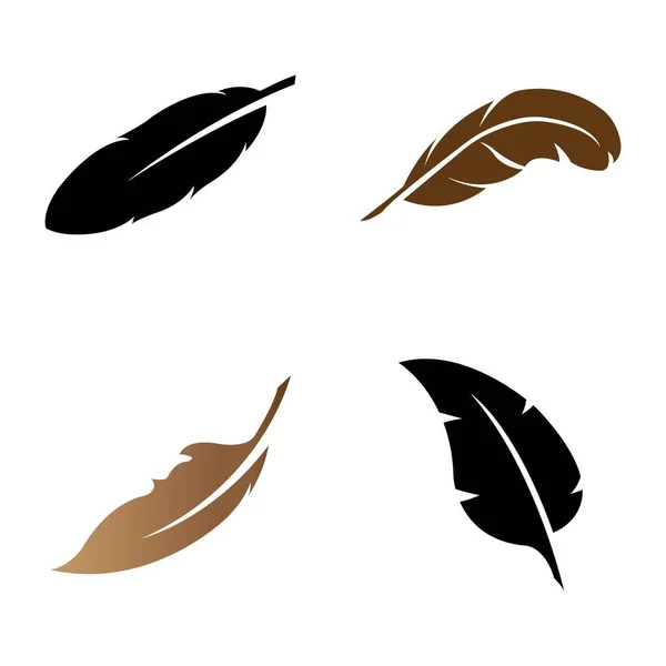 Quill simgesi logo vektör tasarım şablonu