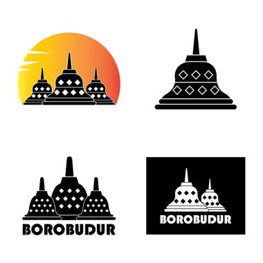 Borobudur logo vektör tasarım şablonu