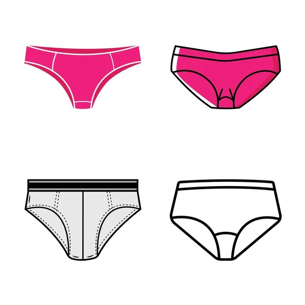 Underpants Icon Logo Vector Design Template — Image vectorielle
