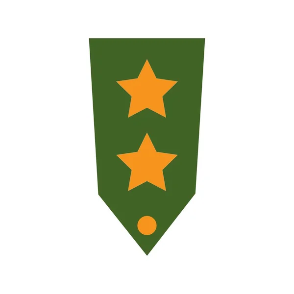 Modello Progettazione Vettoriale Logo Icona Rango Militare — Vettoriale Stock