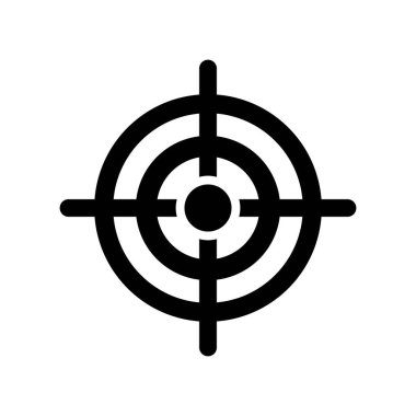 hedef doğruluk simgesi logo vektör tasarım şablonu