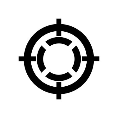 hedef doğruluk simgesi logo vektör tasarım şablonu