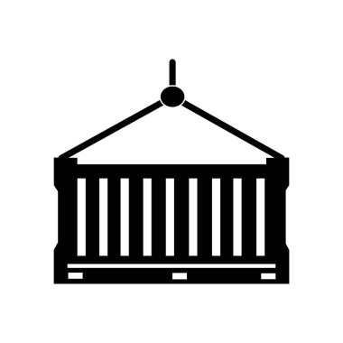 kargo kutusu simgesi logo vektör tasarım şablonu