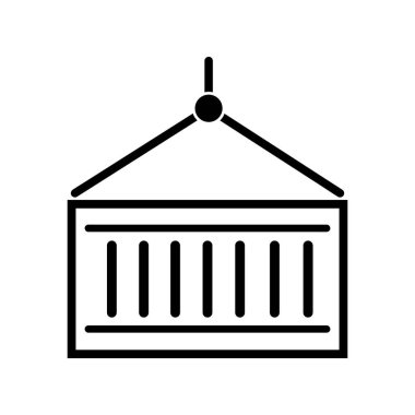 kargo kutusu simgesi logo vektör tasarım şablonu