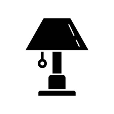 gece lambası simgesi logo vektör tasarım şablonu