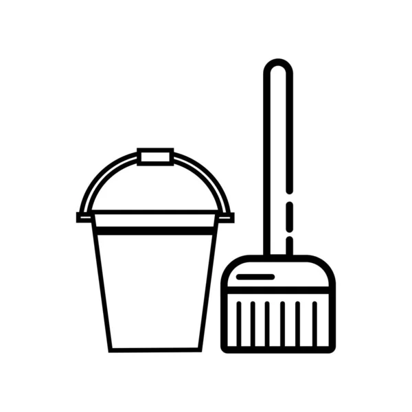 Іконка Очищувача Підлоги Логотип Векторний Дизайн Шаблон — стоковий вектор