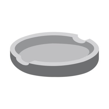 sigara küllüğü simgesi logo vektör tasarım şablonu