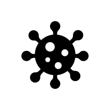 Parazit mikropları simge logo vektör tasarım şablonu