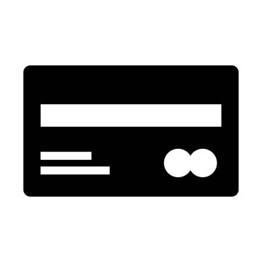 Kredi kartı simgesi logo vektör tasarım şablonu