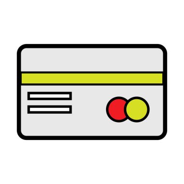 Kredi kartı simgesi logo vektör tasarım şablonu