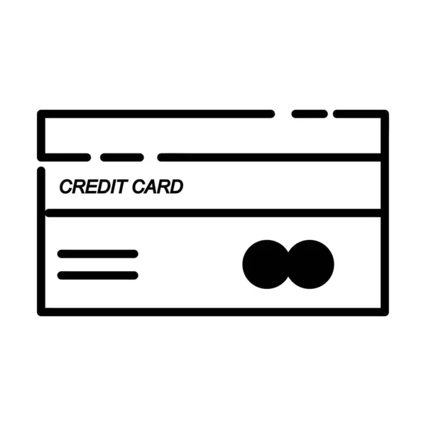 Kreditkorts Ikon Logotyp Vektor Design Mall — Stock vektor