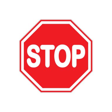 Trafik işaretleri simge logo vektör tasarım şablonu