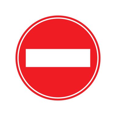 Trafik işaretleri simge logo vektör tasarım şablonu