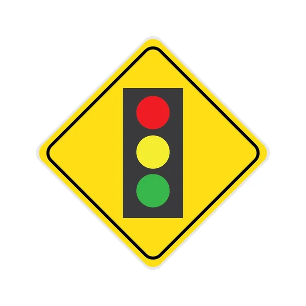 Trafik Işaretleri Simge Logo Vektör Tasarım Şablonu — Stok Vektör